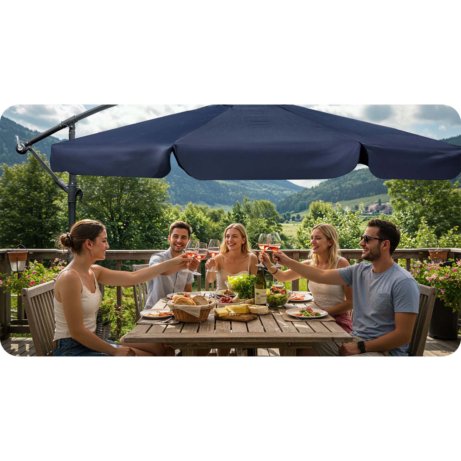 Plonos PL-880 6 skerspjūvio 350 cm su dangčiu