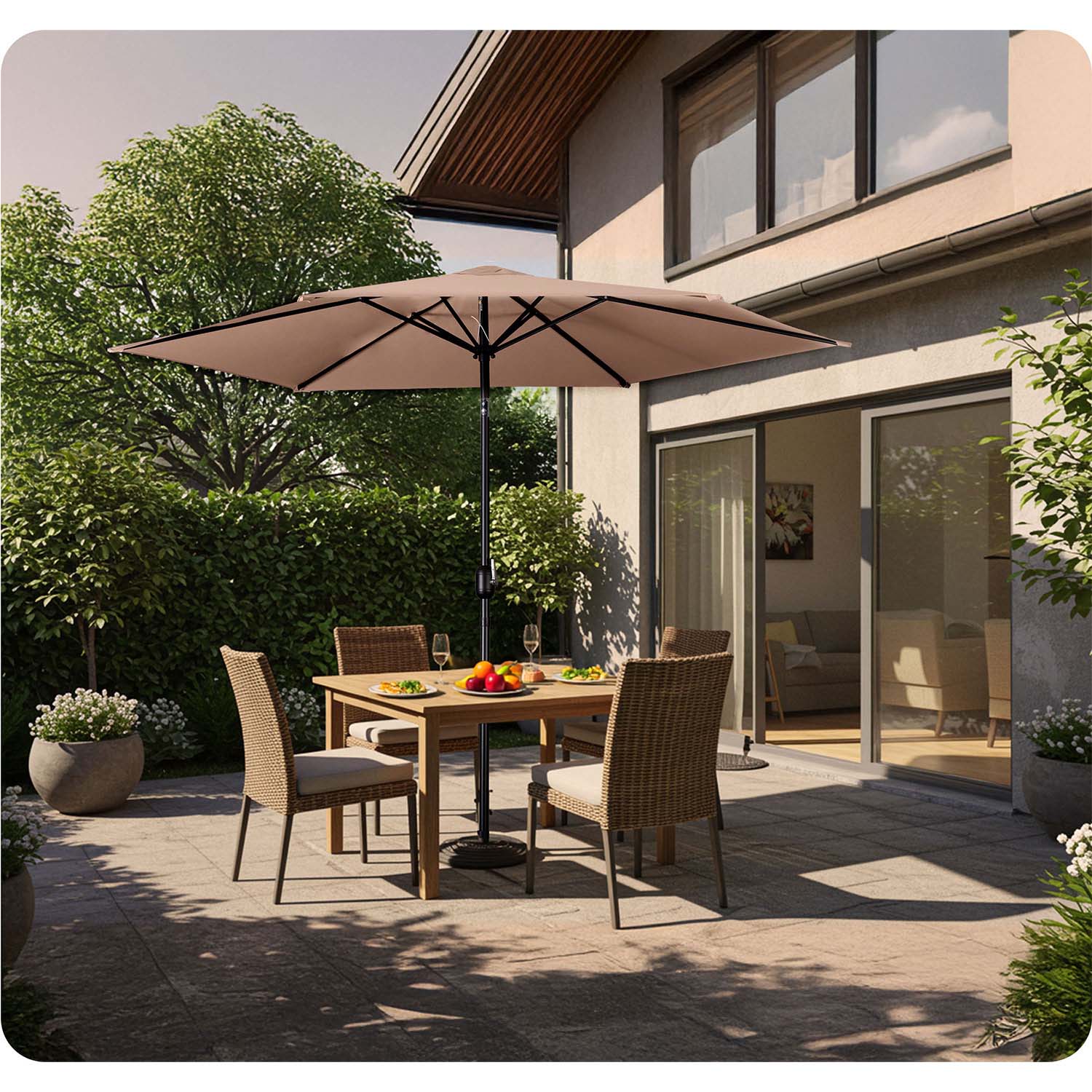 6 segmentų 300 cm apatinis sodininkas su Plonos PL-884 dangčiu