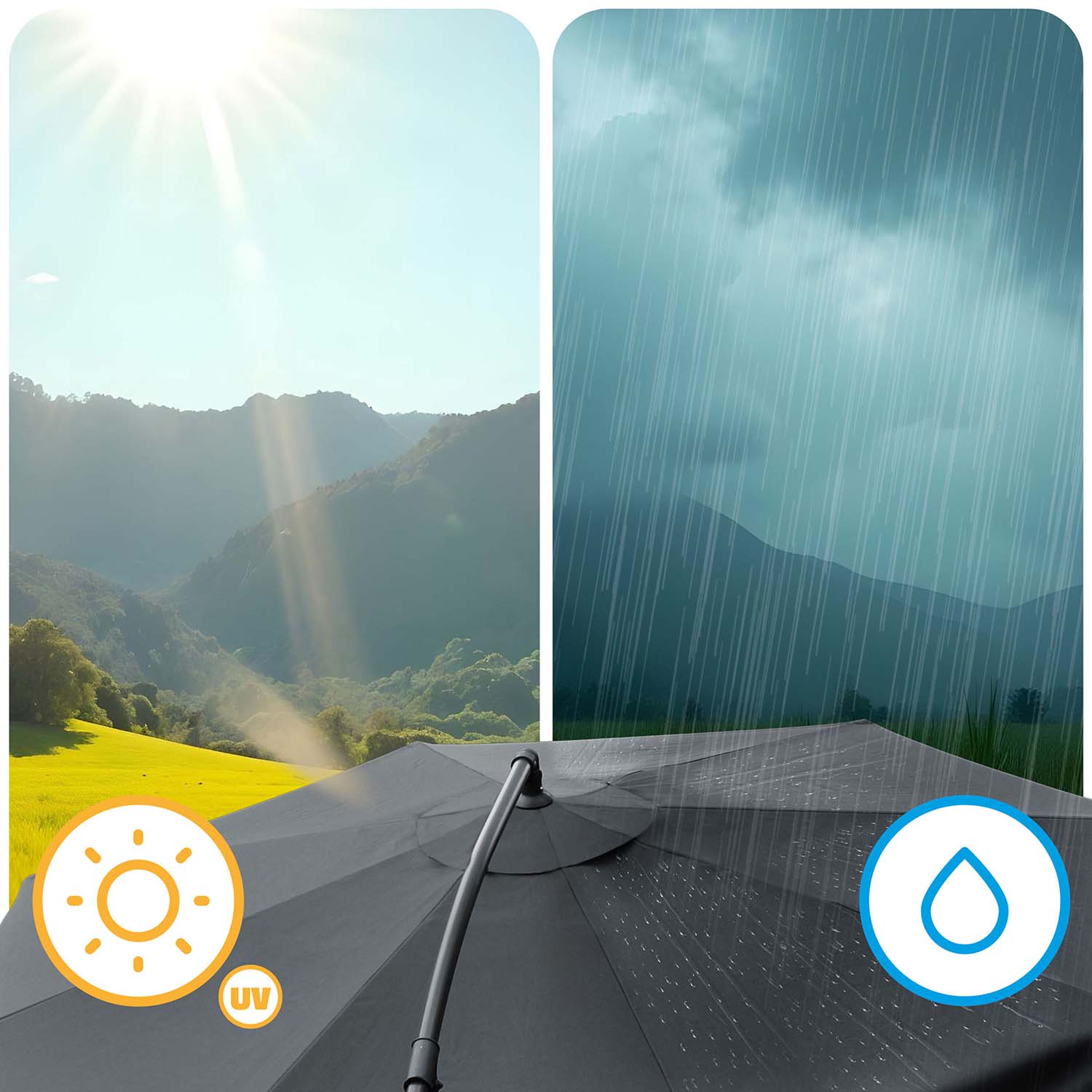 Plonos PL-881 8 segmentų 350 cm su dangteliu apatinis sodininkas