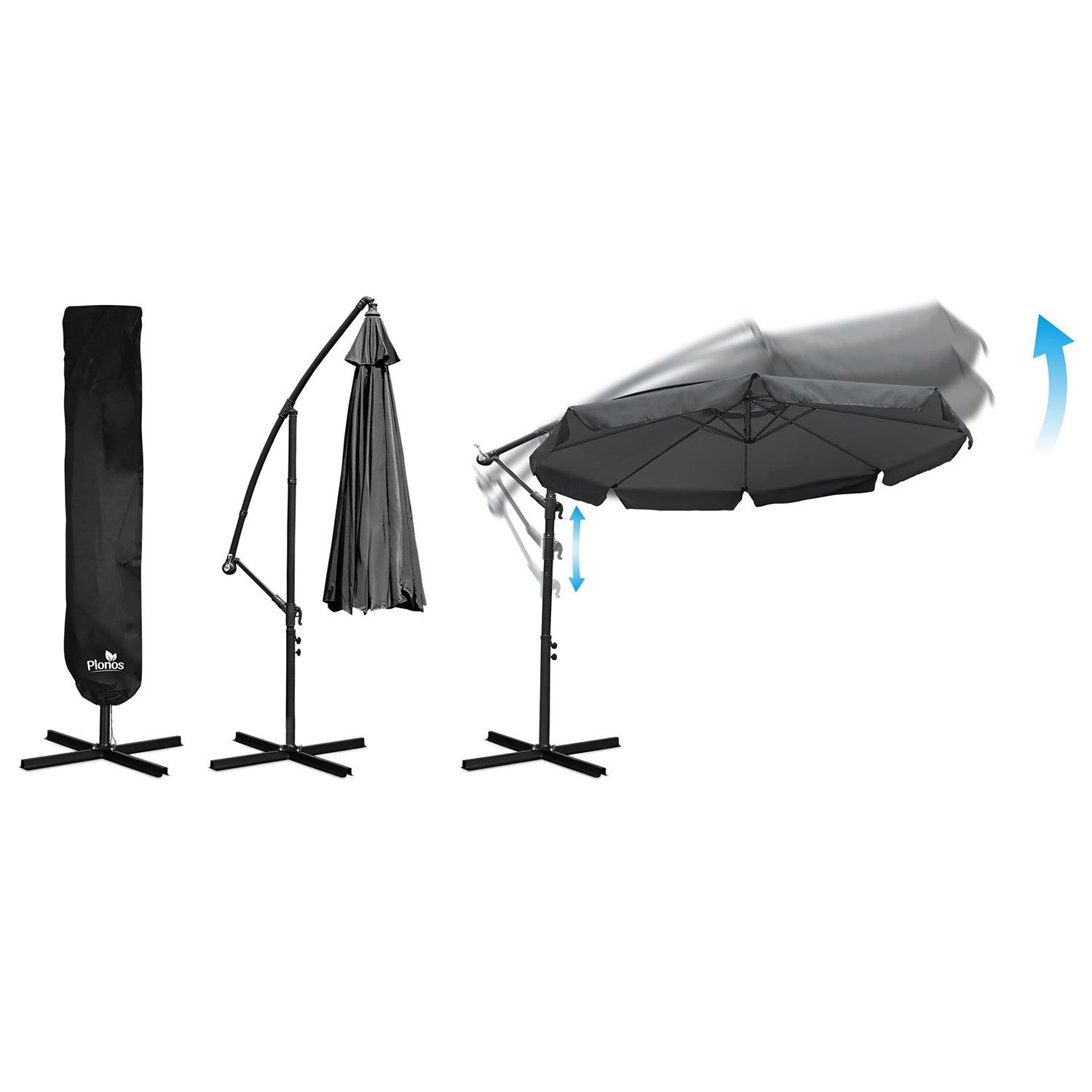 Plonos PL-881 8 segmentų 350 cm su dangteliu apatinis sodininkas