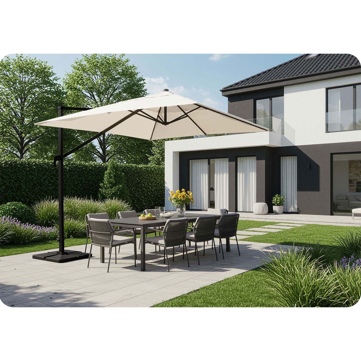 Plonos PL-883 8 segmentų 420 cm su dangteliu apatinis sodininkas