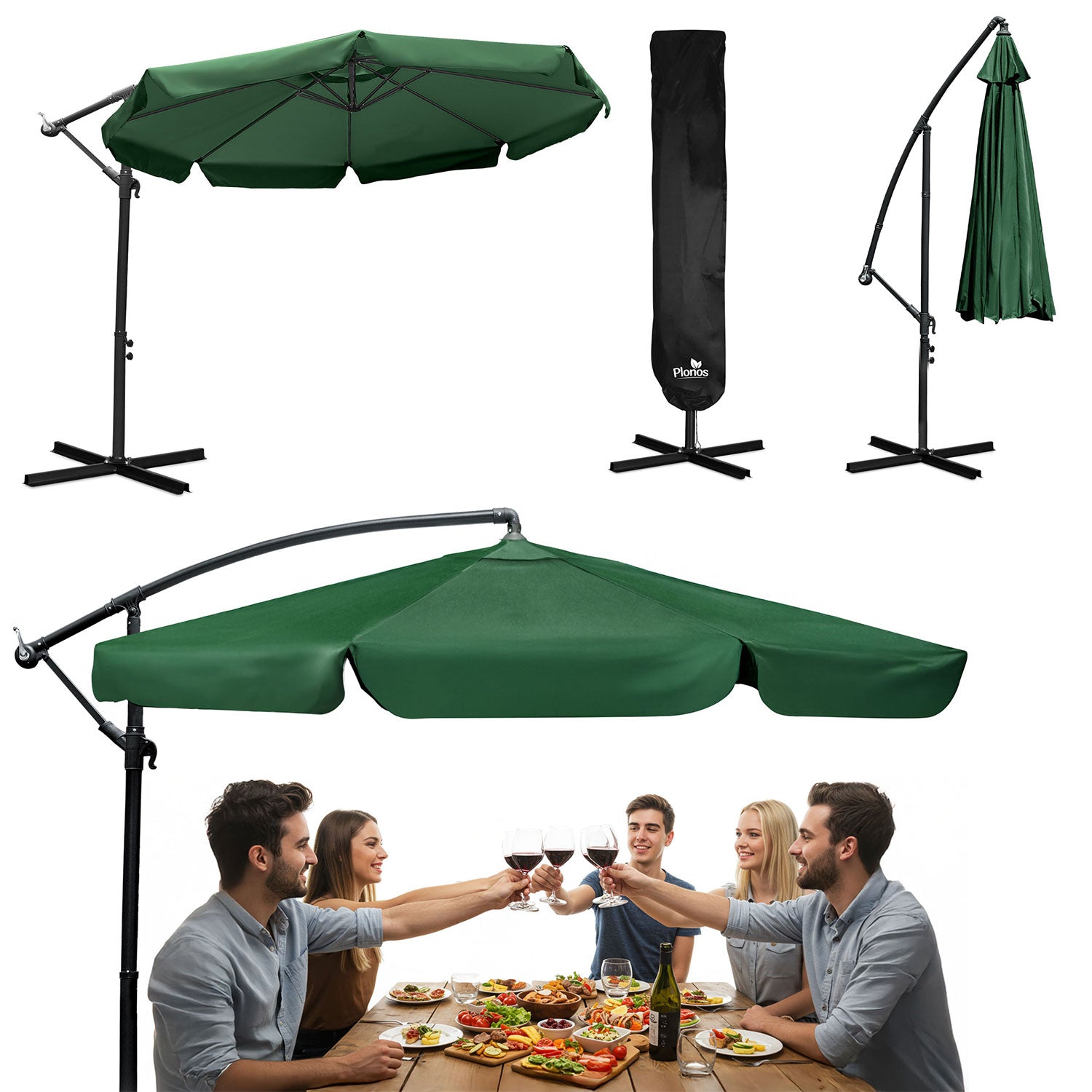 Plonos PL-881 8 segmentų 350 cm su dangteliu apatinis sodininkas