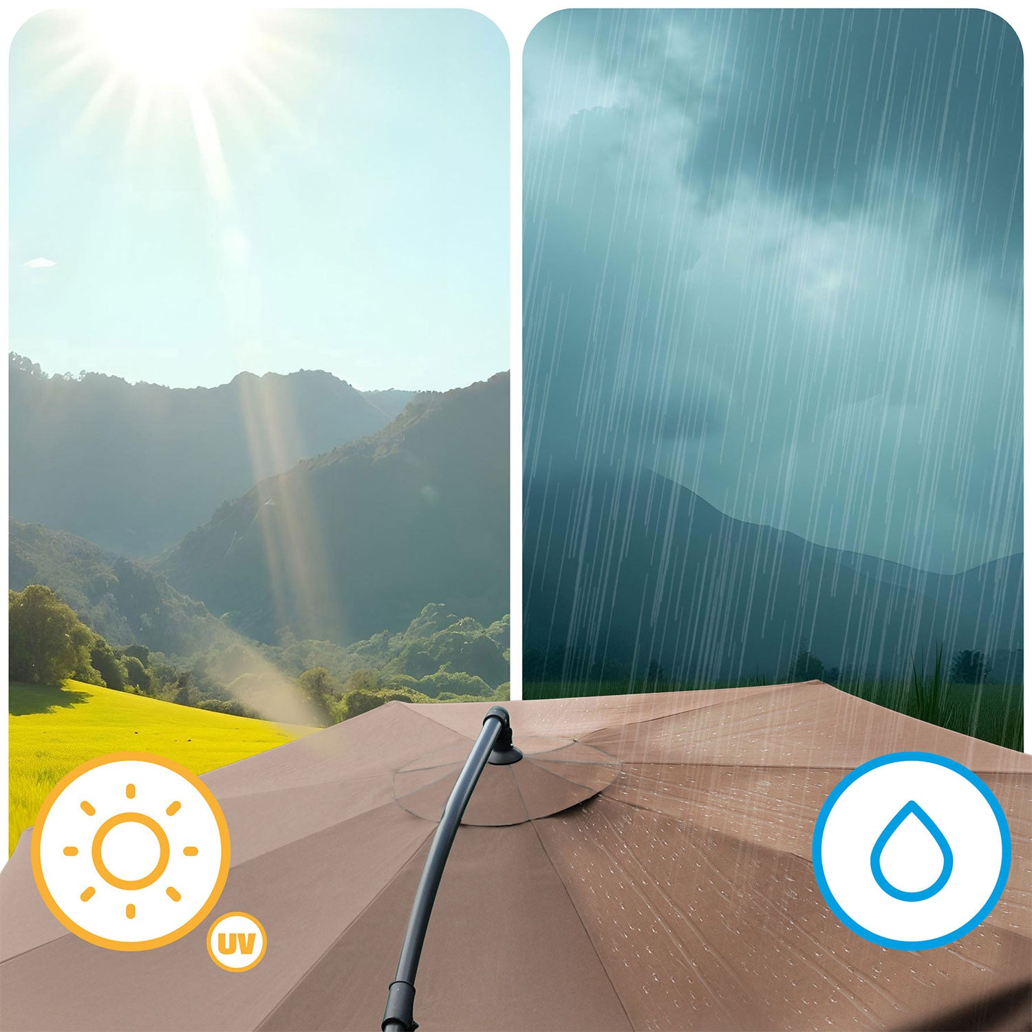 Plonos PL-881 8 segmentų 350 cm su dangteliu apatinis sodininkas