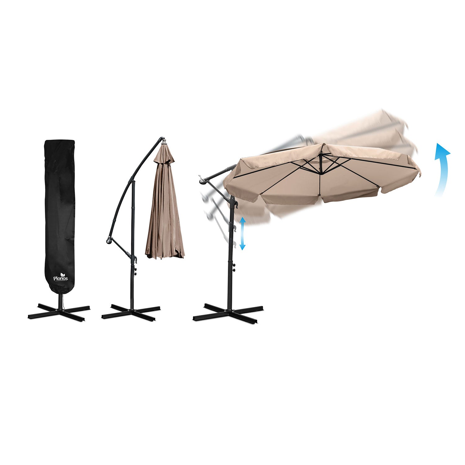 Plonos PL-881 8 segmentų 350 cm su dangteliu apatinis sodininkas