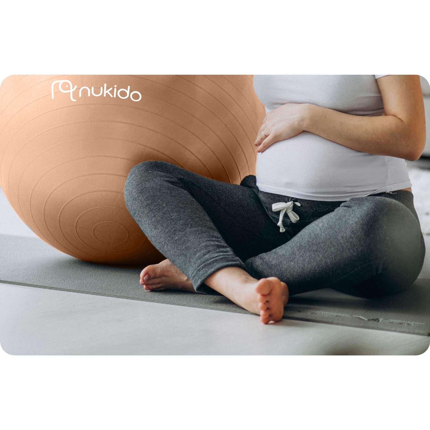 65 cm NS-951 bežo aerobicinio slidinėjimo kamuolys