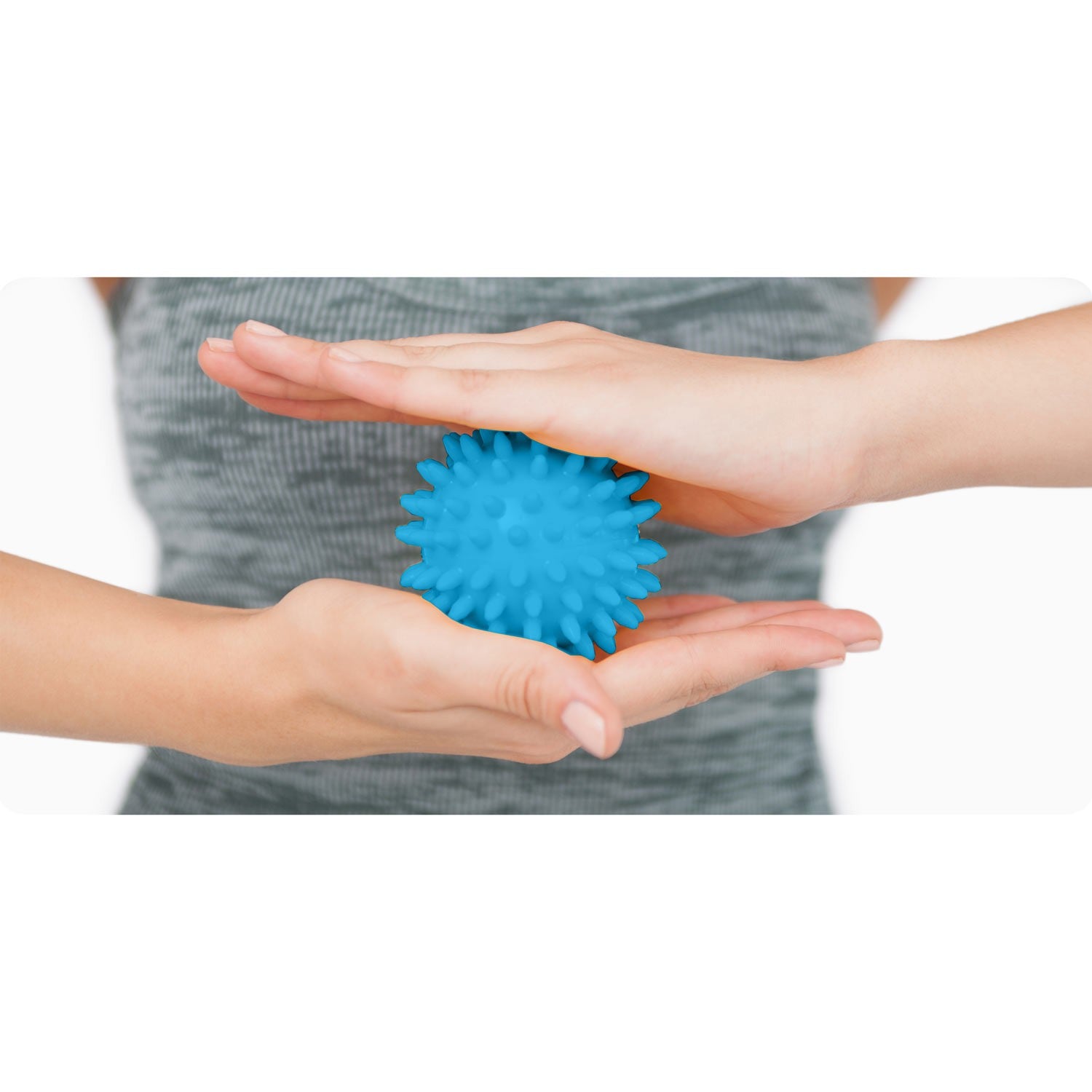 7,5 cm masažo ir fitneso kamuolys NS-957 mėlynas