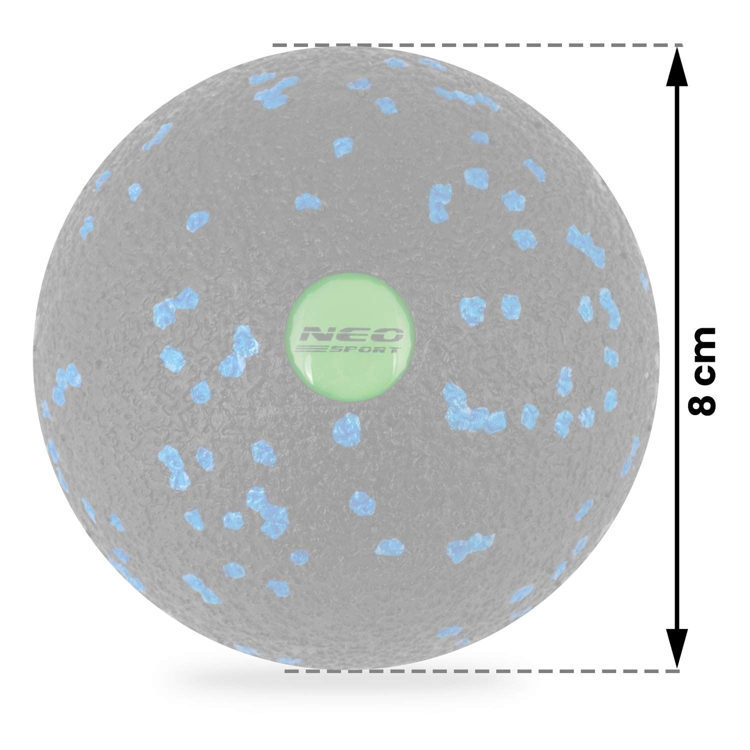Juodai mėlynas NS-965 masažo ir fitneso kamuolys
