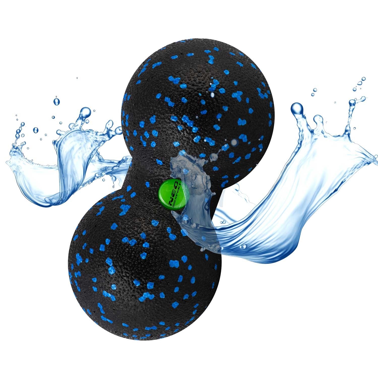 NS-966 dujinių masažo ir fitneso kamuolys, juodas ir mėlynas