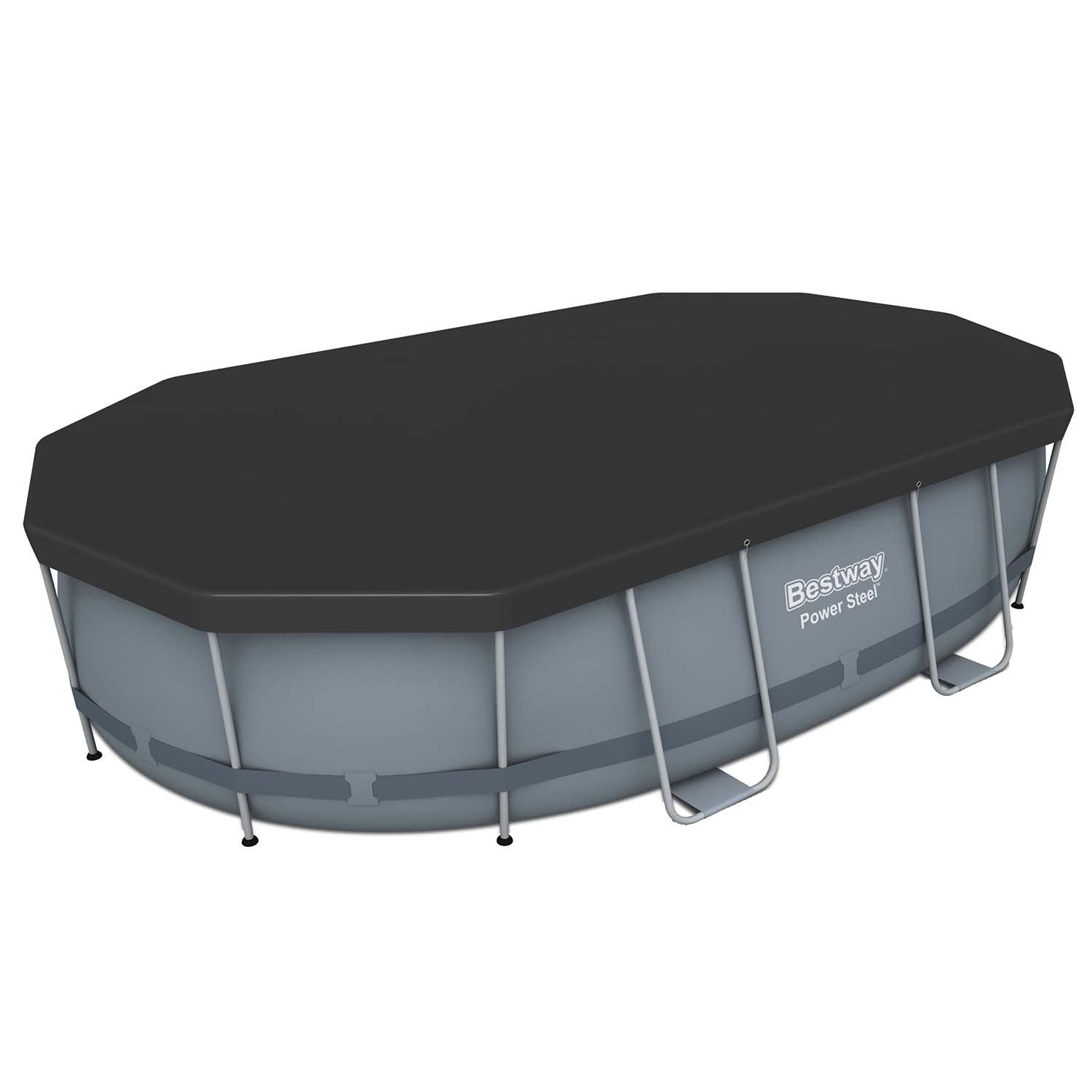 427 x 250 x 100 cm ovalinio stogo baseino dangtelis Bestway 58425