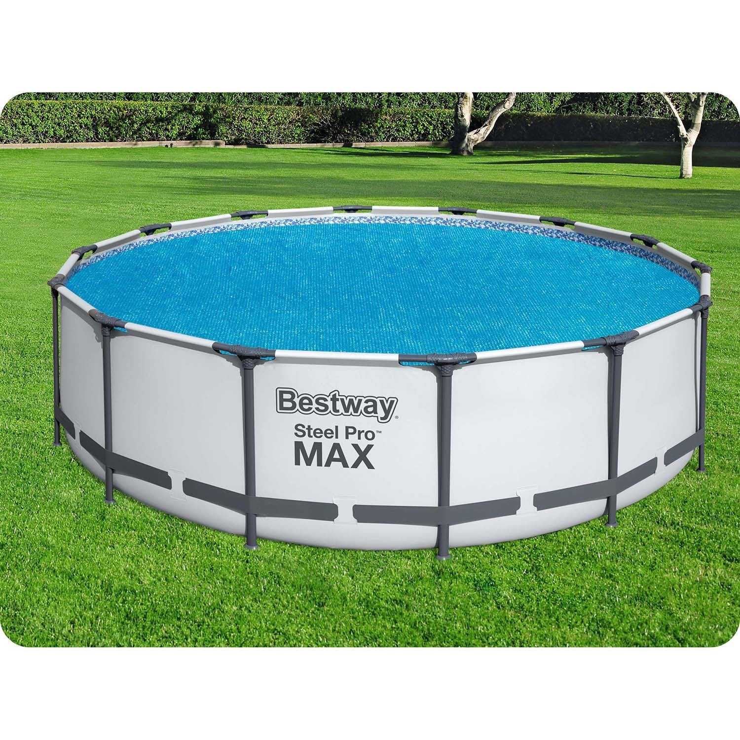 Soliarinė dangtelė baseino stogo 427 cm Bestway 58252
