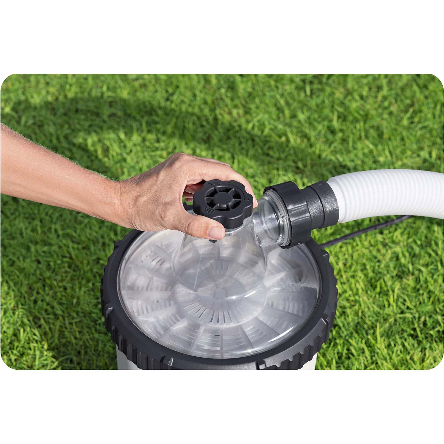 5678 l/h baseino filtravimo siurblys + Bestway 58870 filtravimo rutuliai