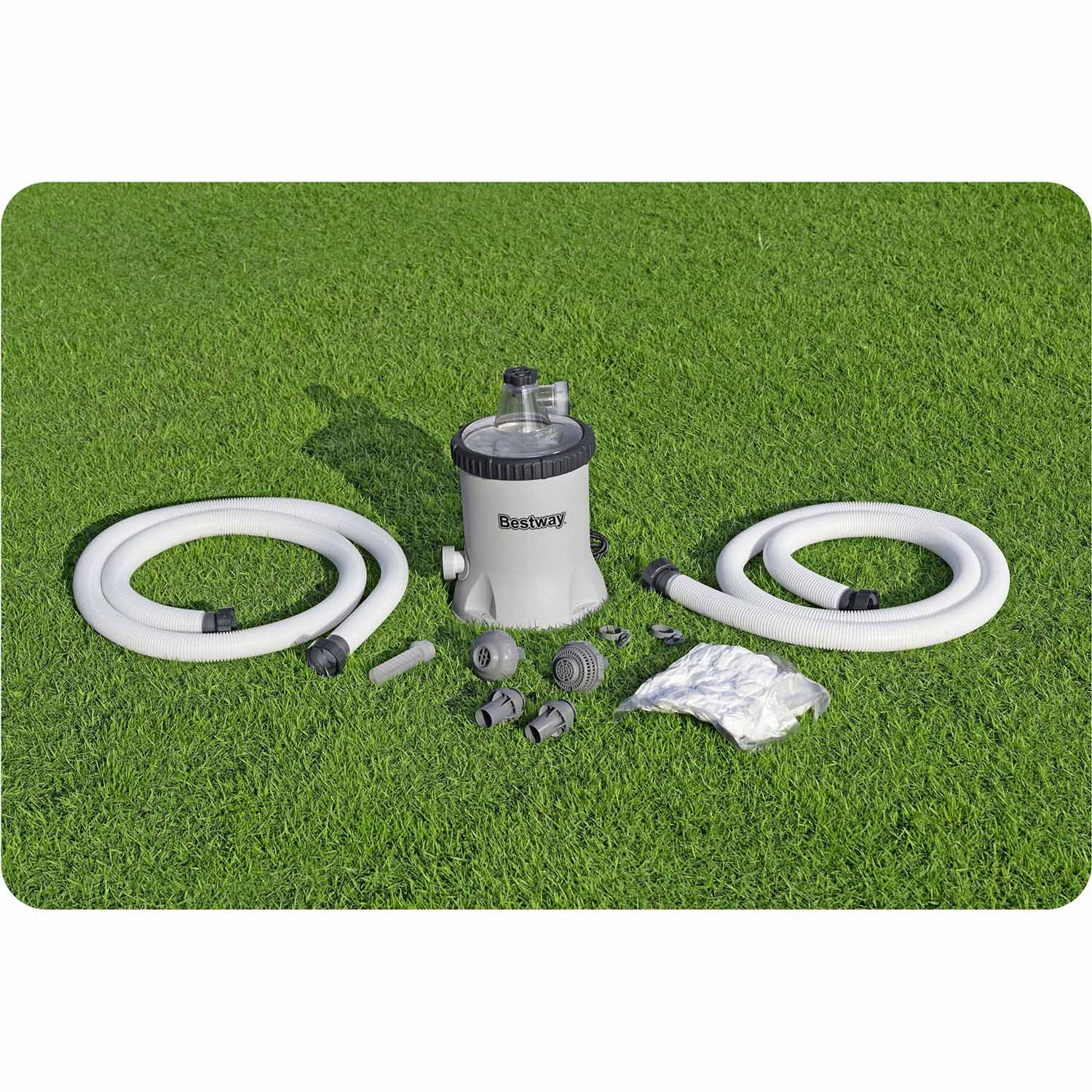 5678 l/h baseino filtravimo siurblys + Bestway 58870 filtravimo rutuliai