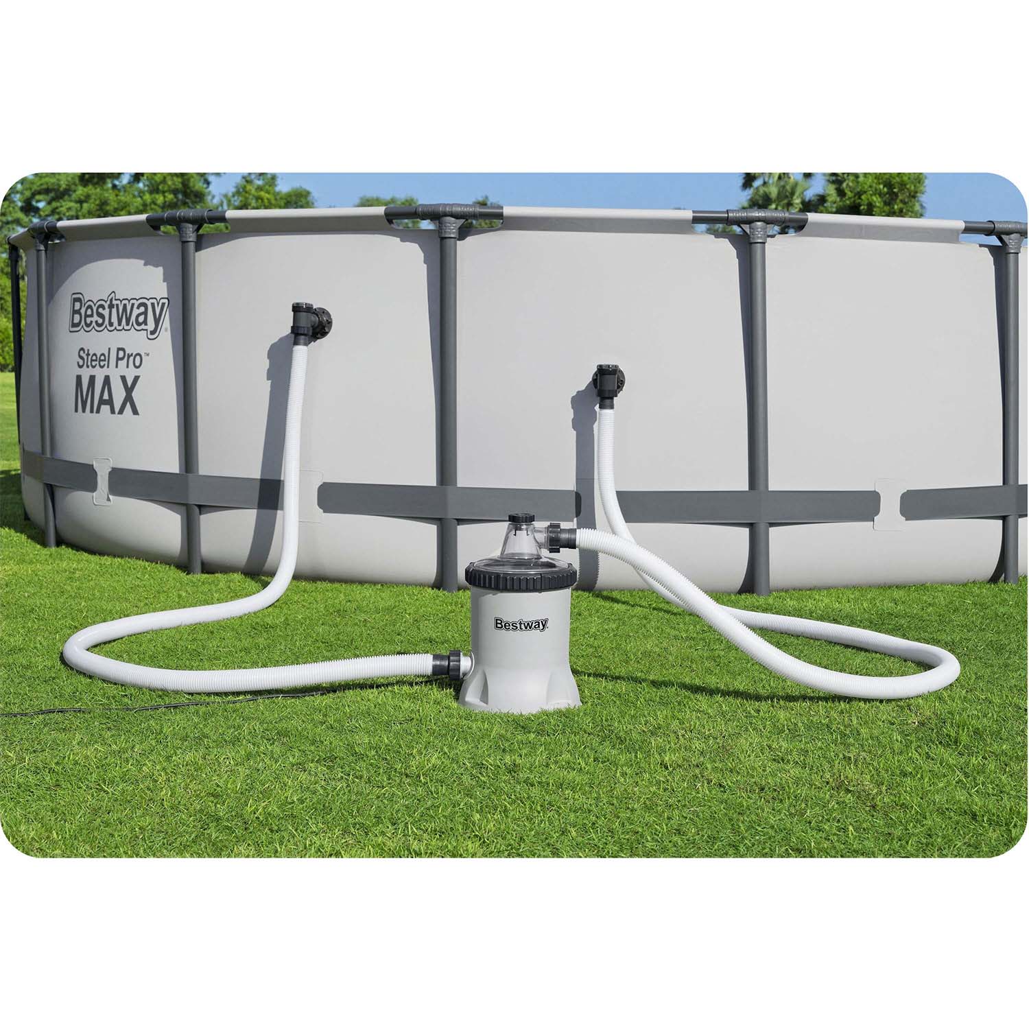 5678 l/h baseino filtravimo siurblys + Bestway 58870 filtravimo rutuliai