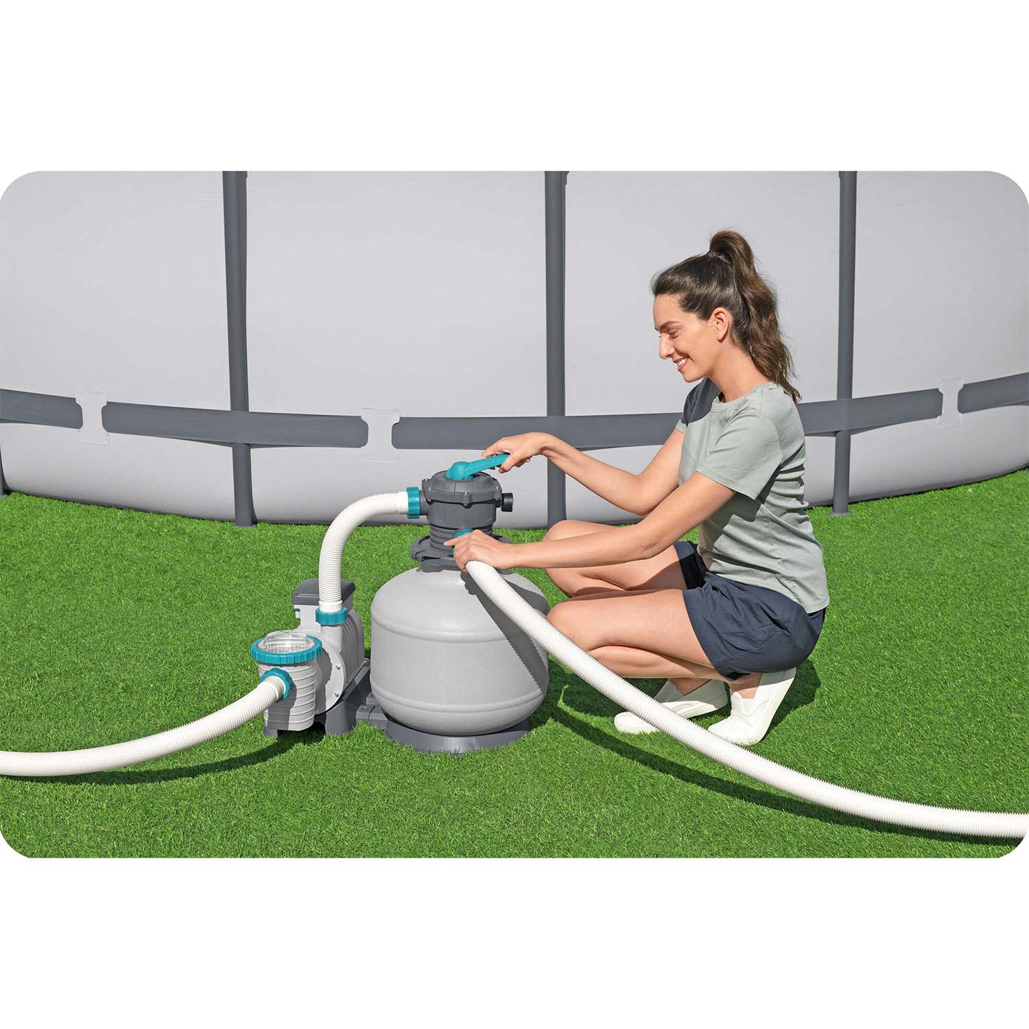 11355 L/h baseino smėlio siurblys Bestway 58486