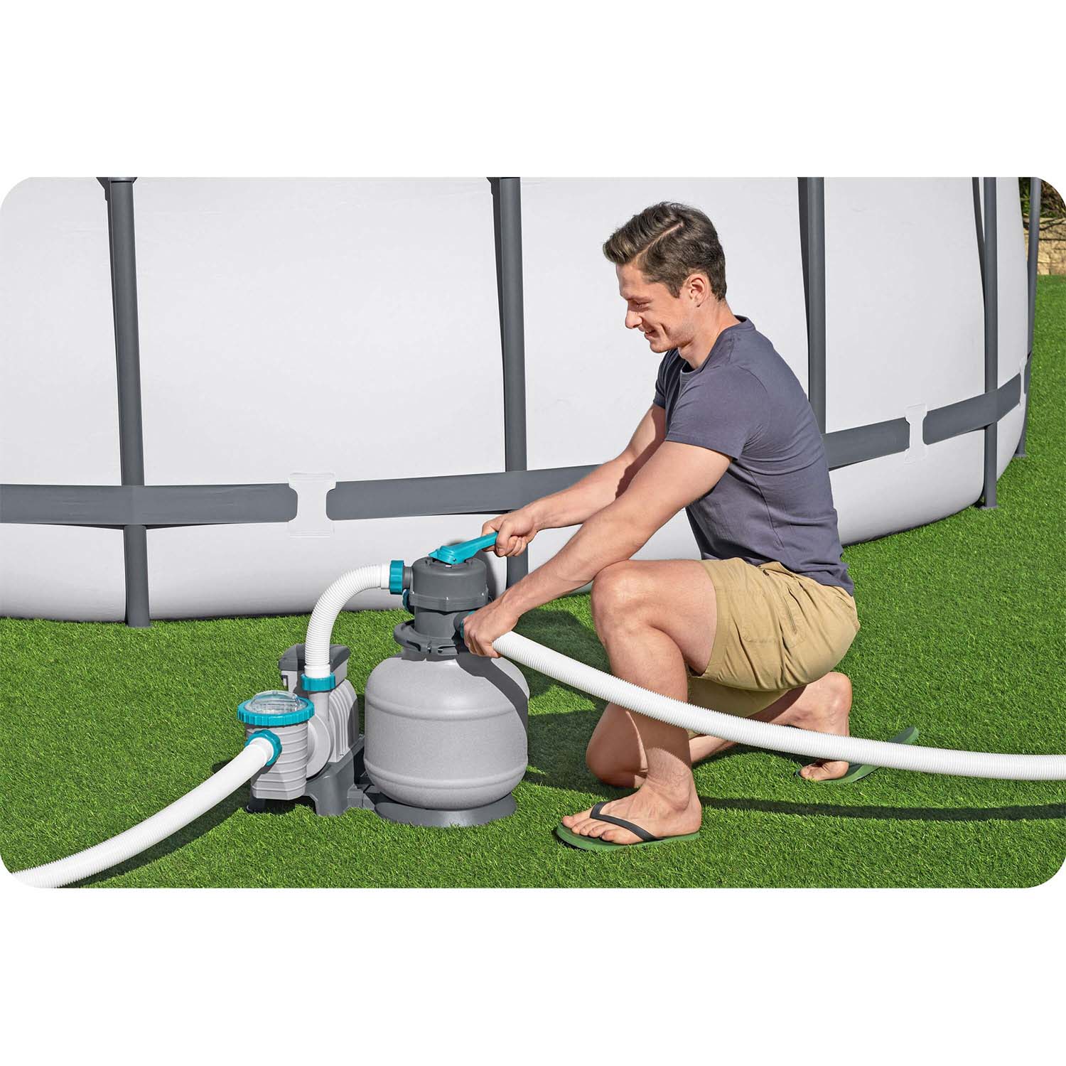 Plokštės smėlio siurblys 8327 L/h Bestway 58499