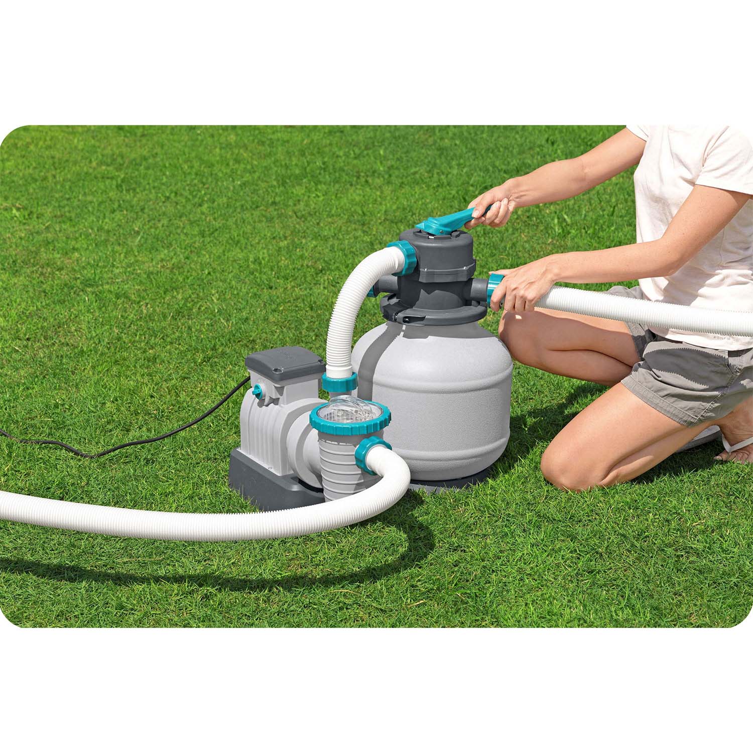 Plokštės smėlio siurblys 8327 L/h Bestway 58499