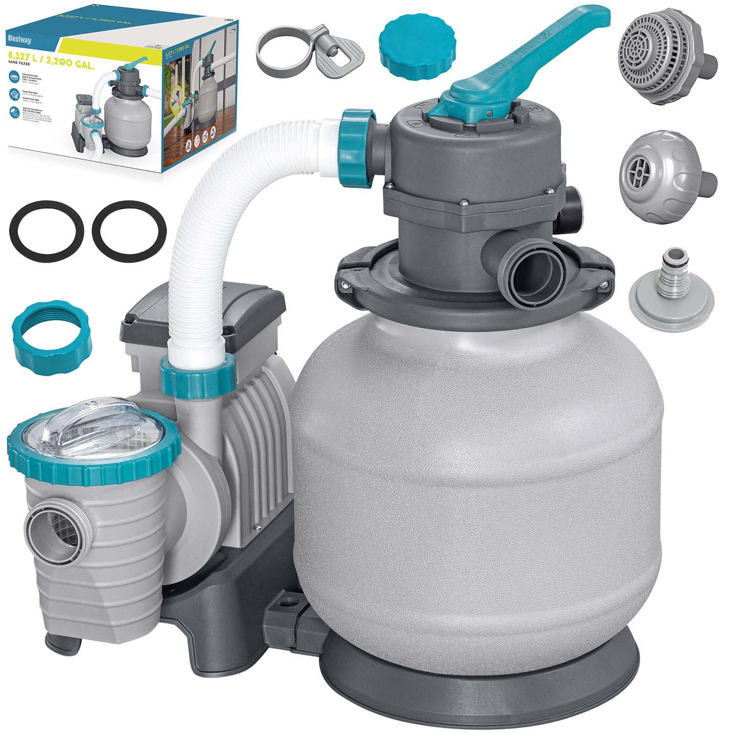 Plokštės smėlio siurblys 8327 L/h Bestway 58499