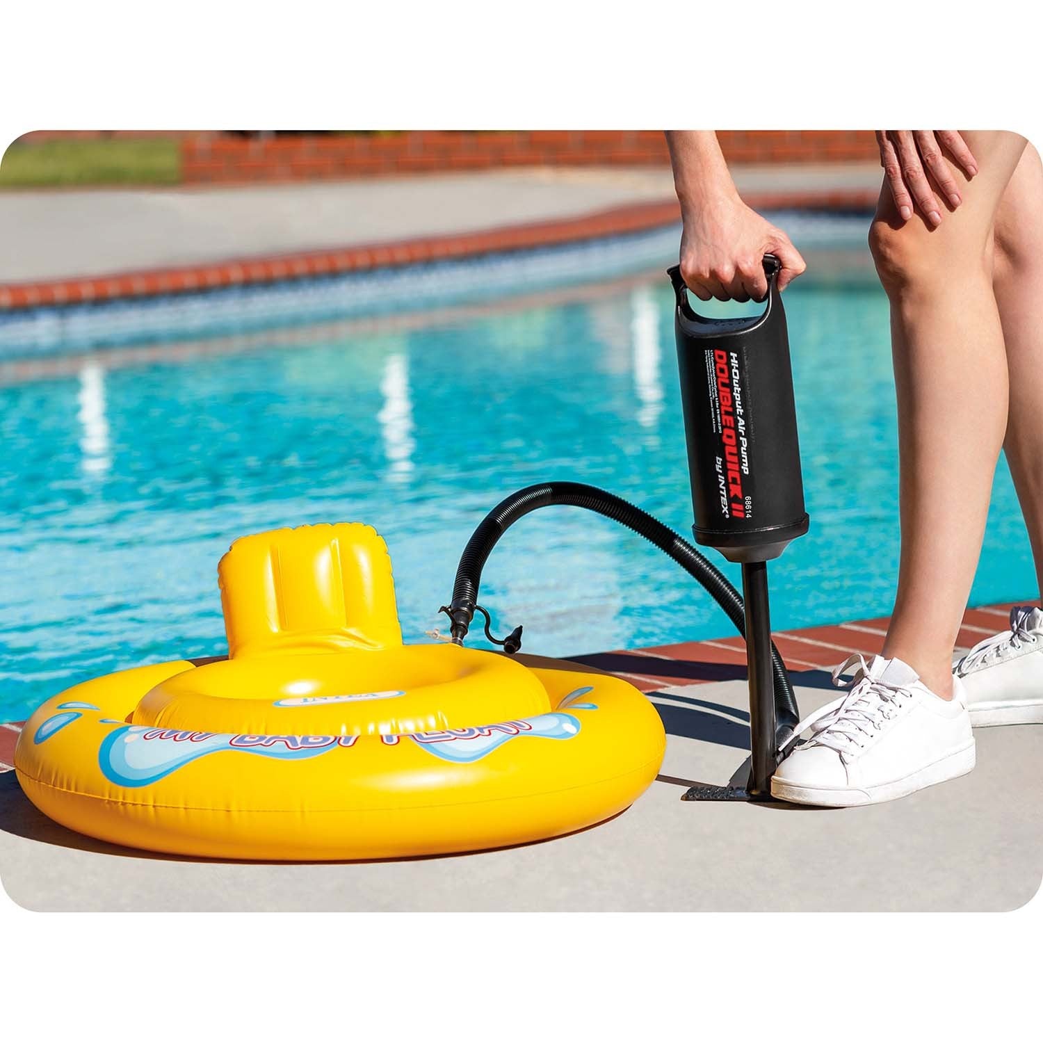 36 cm INTEX 68614 dvigubo greitojo II tipo stūmoklinio siurblio