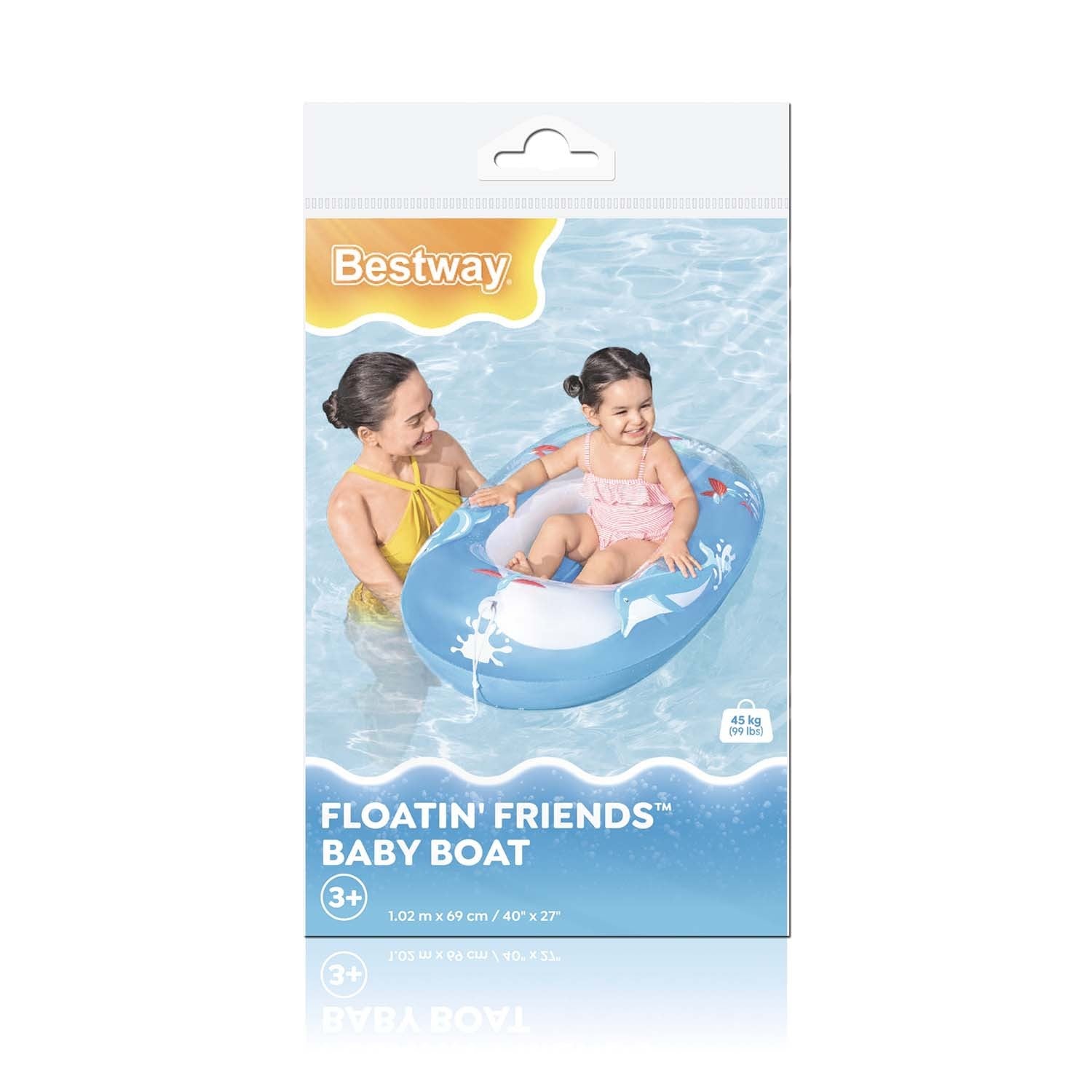 Paplūdimio laiveliai delfinams 102 x 69 cm Bestway 34037