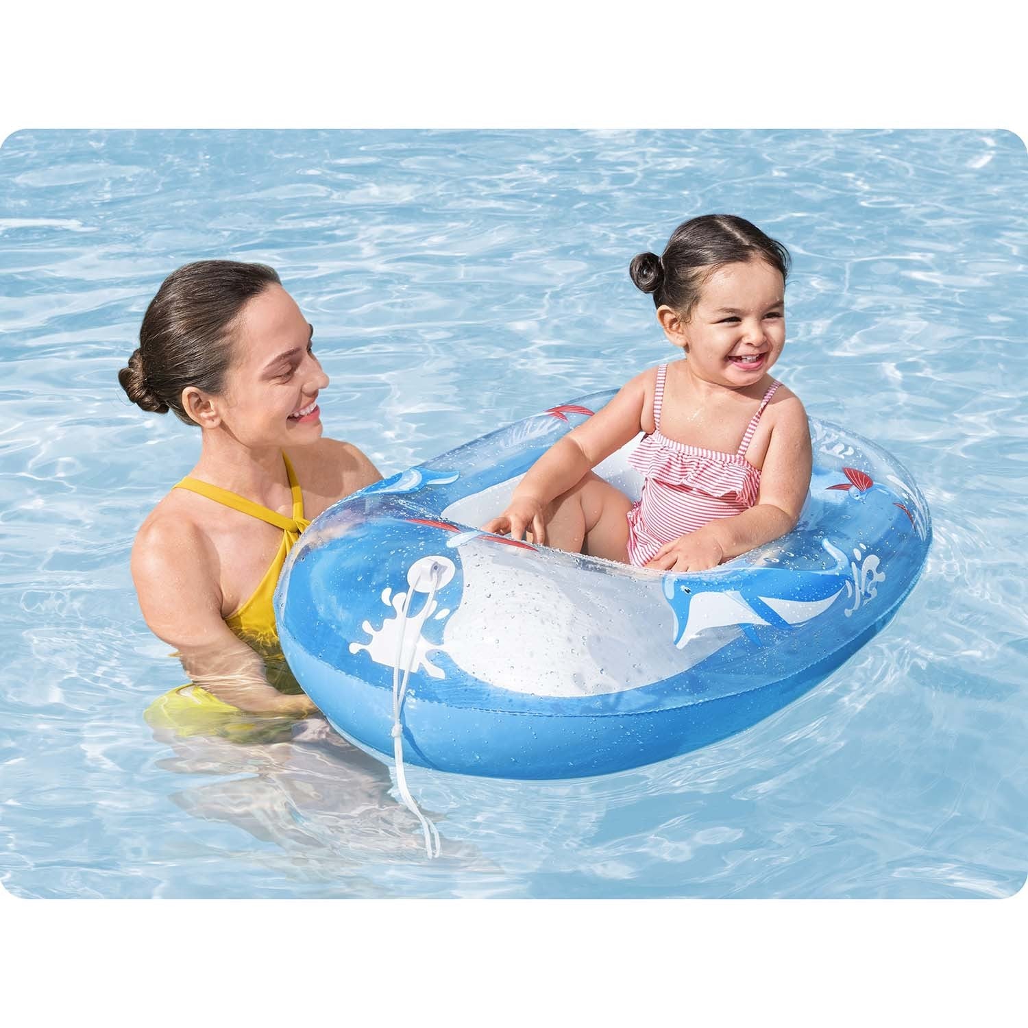 Paplūdimio laiveliai delfinams 102 x 69 cm Bestway 34037