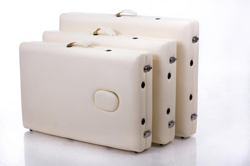 RESTPRO® ALU 2 (M) kreminis nešiojamas masažo stalas