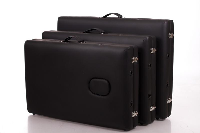 RESTPRO® ALU 2 (S) juodas nešiojamas masažo stalas