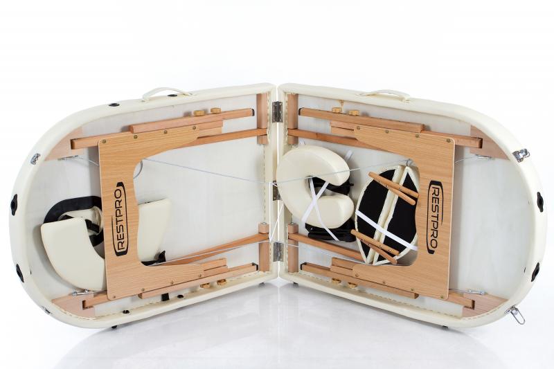 RESTPRO® Classic Oval 2 Cream (kremo spalva) Masažo stalas