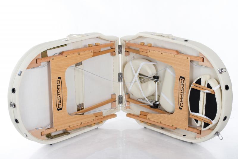 RESTPRO® VIP OVAL 3 CREAM masažo stalas