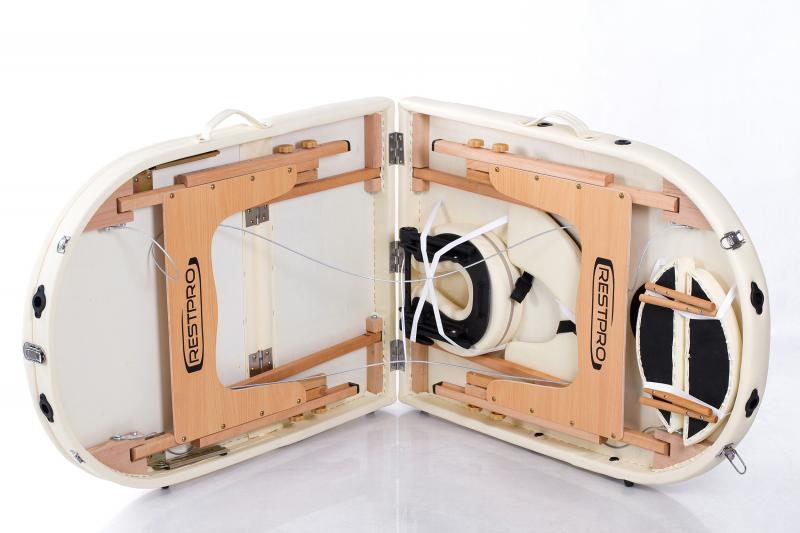 RESTPRO® Classic Oval 3 Cream masažo stalas