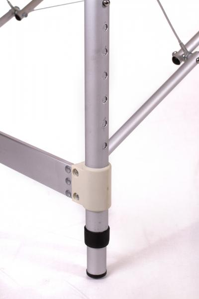 RESTPRO® ALU 2 (L) juodas nešiojamas masažo stalas