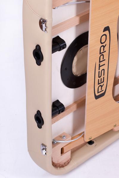 RESTPRO® Memory 2 bežo spalvos nešiojamas masažo stalas