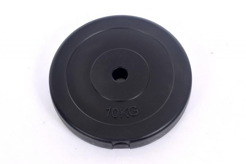 Vinilo svorio diskas barbelėms ir manteliams (plaketa) 10 kg (31,5 mm)