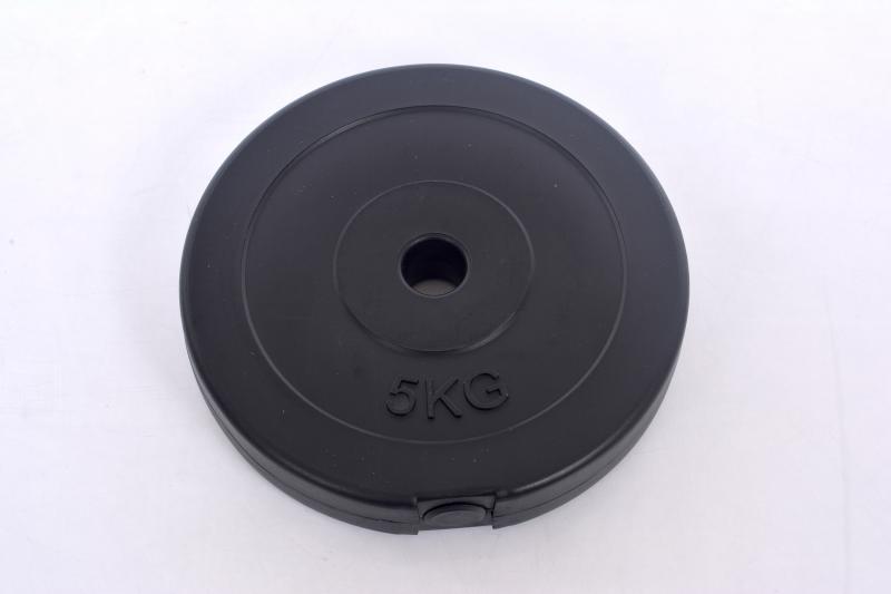 Vinilo svorio diskas barbelėms ir manteliams (plaketa) 5 kg (31,5 mm)