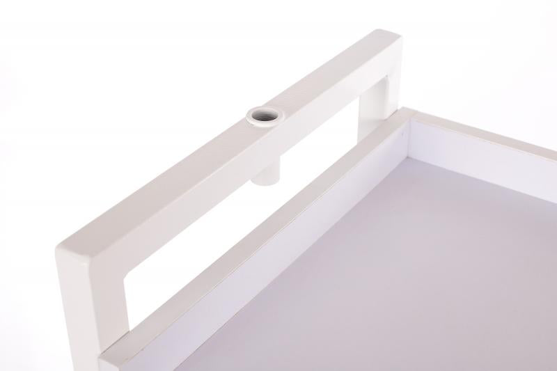 Salono vežimėlis su dviem lentynomis ir šalu