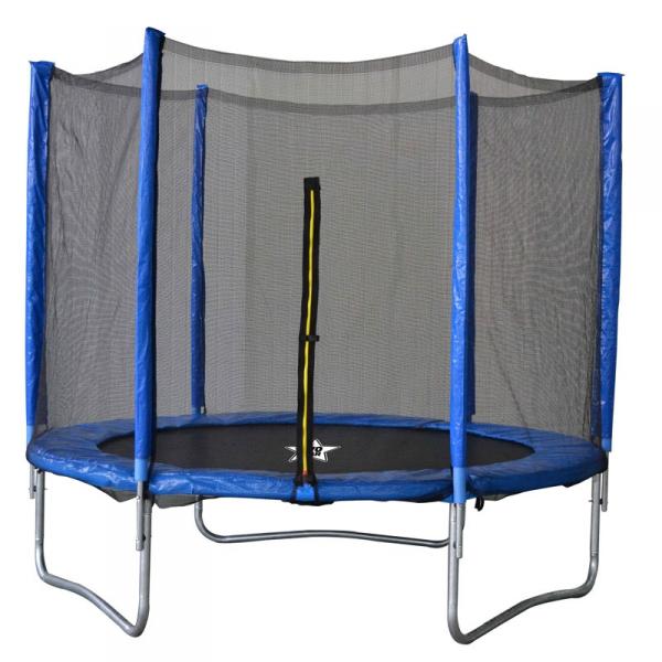 244 cm trampolinas su saugos tinklu ir kopėčiomis