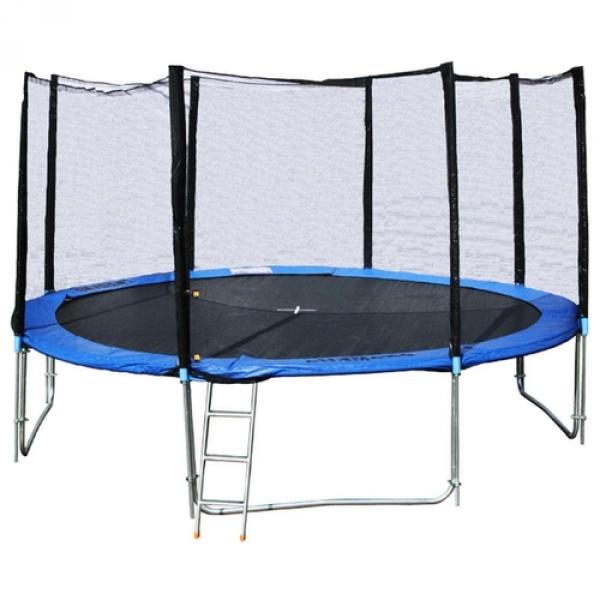 427 cm trampolinas su saugos tinklu ir kopėčiomis 14 pėdų (4,27 m)
