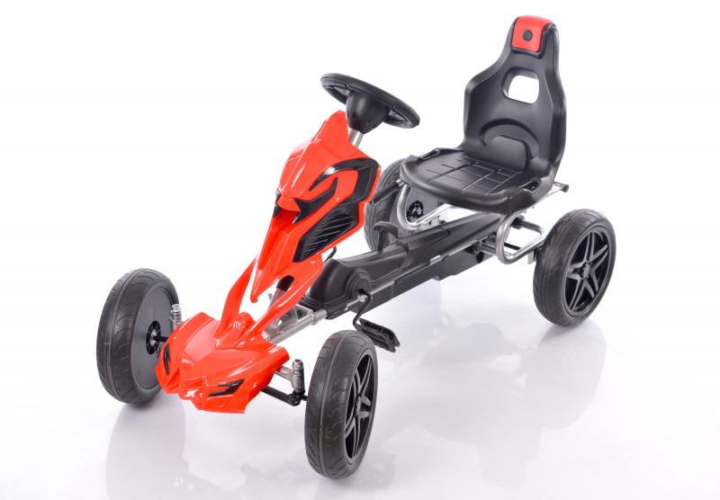 Velokart (Velomobile) Go-Kart 1504 Red (5-12 metų)
