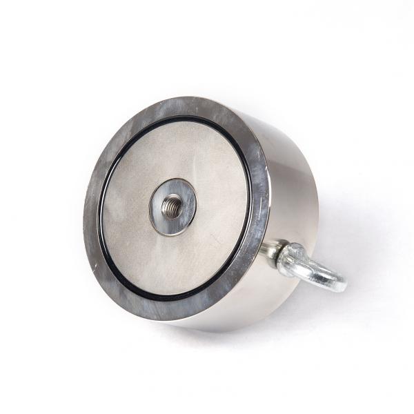 Juodasis magnetas F300X2 Dviejų pusių žvejybos magnetas 2x300 kg