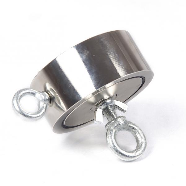 Juodasis magnetas F300X2 Dviejų pusių žvejybos magnetas 2x300 kg