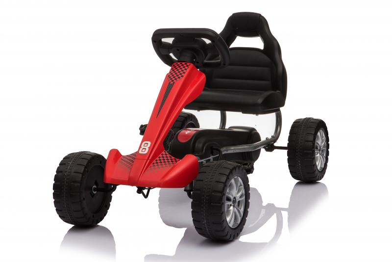 Velokart (Velomobile) Go-Kart 1801 Red (3-6 metų)