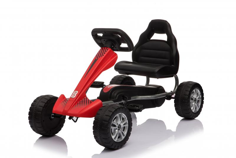 Velokart (Velomobile) Go-Kart 1801 Red (3-6 metų)