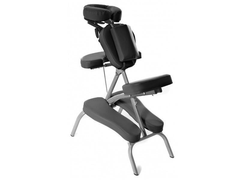 Profesionali, nešiojama masažo kėdė, juoda