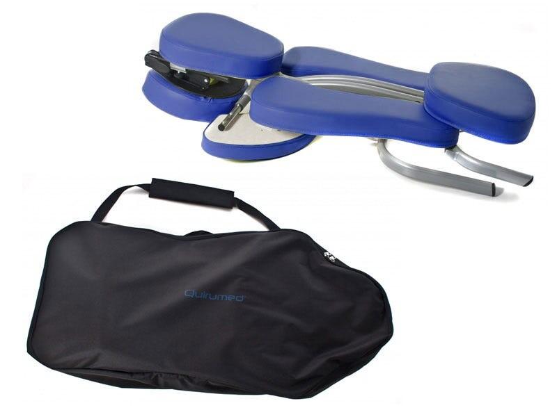 Profesionali, nešiojama masažo kėdė, juoda