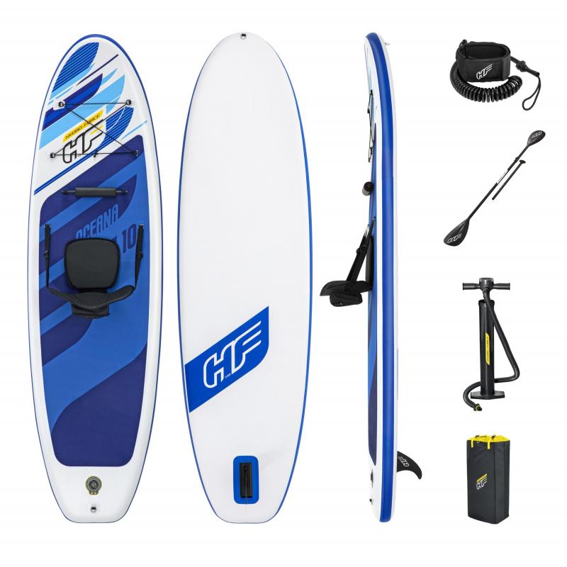 SUP plokštė Bestway Oceana konvertuojamasis rinkinys 305x84x12 cm 65350