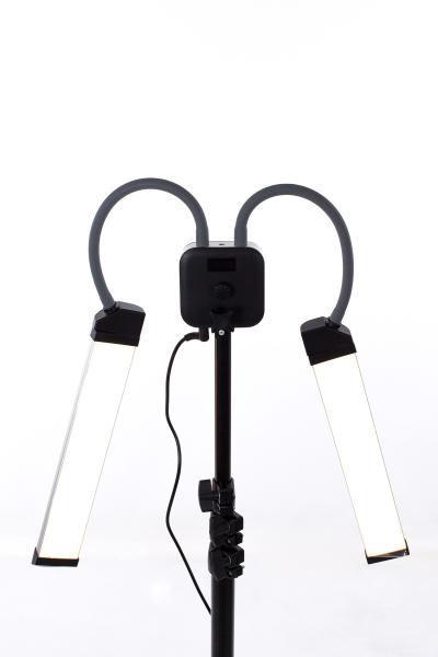 Dviejų pusių LED lempos fotografijai ir vaizdo įrašams (2x20W SH-LED-007)
