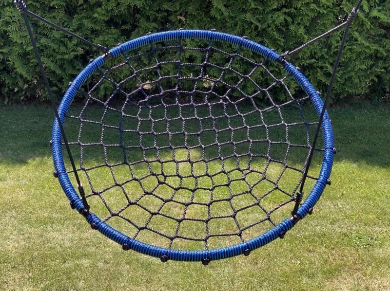 Vaikų svyravimas Storko lizdas Ø 100 cm, juodai mėlyna