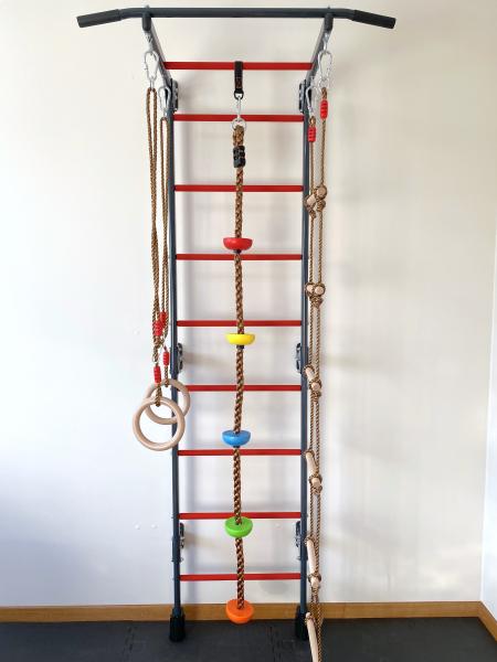 Švedijos siena vaikams RESTPRO® KID-1 pilka-raudona