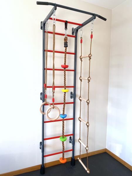 Švedijos siena vaikams RESTPRO® KID-1 pilka-raudona