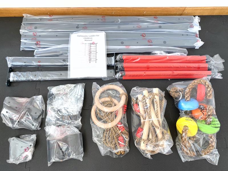 Švedijos siena vaikams RESTPRO® KID-1 pilka-raudona