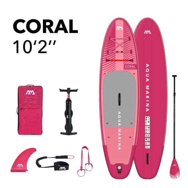 SUP plokštė Aqua Marina CORAL 310x78x12 cm BT-23COPR
